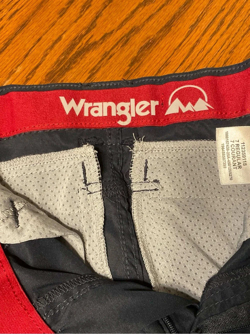 Wrangler Red and Navy Performance Shorts
